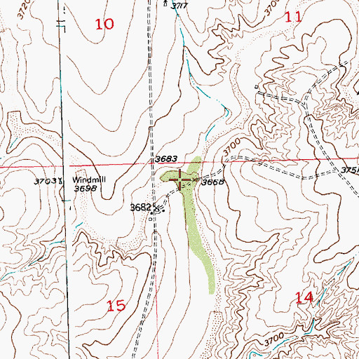 Topographic Map of West Wild Horse Creek, CO