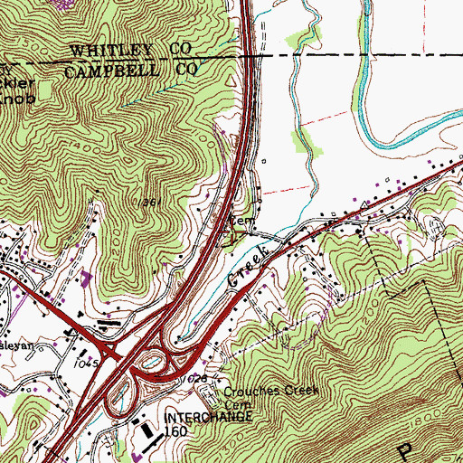Topographic Map of Gibson Cemetery, TN