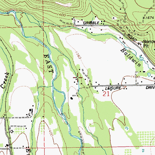 Topographic Map of Homesteader Grave, OR
