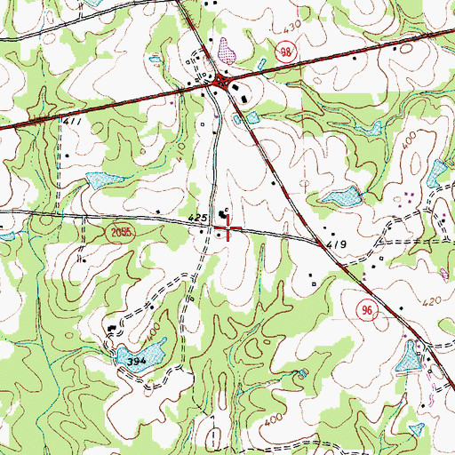Topographic Map of Clement Academy (historical), NC