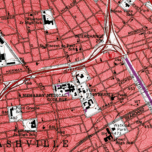 Topographic Map of Crosthwaite Hall, TN