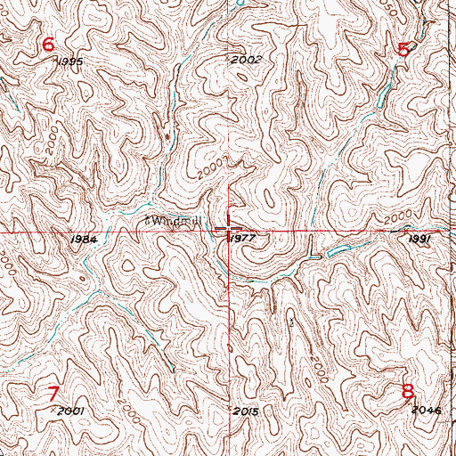 Topographic Map of Wolbach Election Precinct, NE