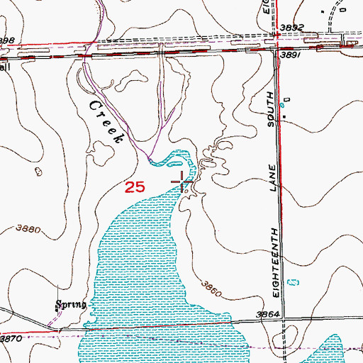 Topographic Map of Gageby Creek, CO