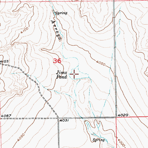 Topographic Map of Jims Pond, CO
