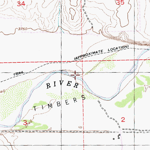 Topographic Map of Prowers Arroyo, CO