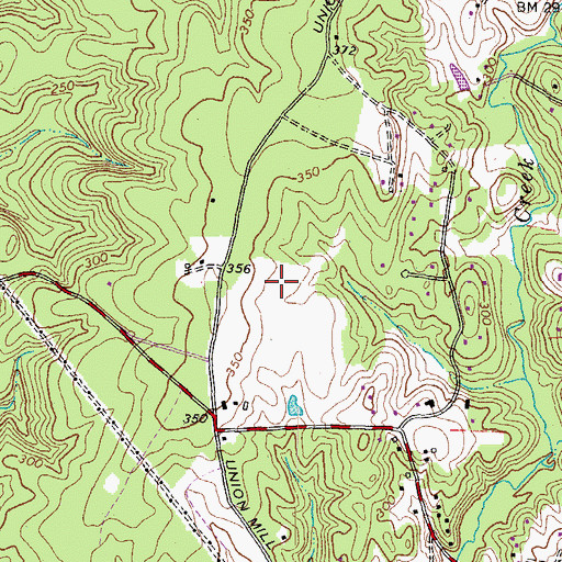 Topographic Map of Liberty Middle School, VA