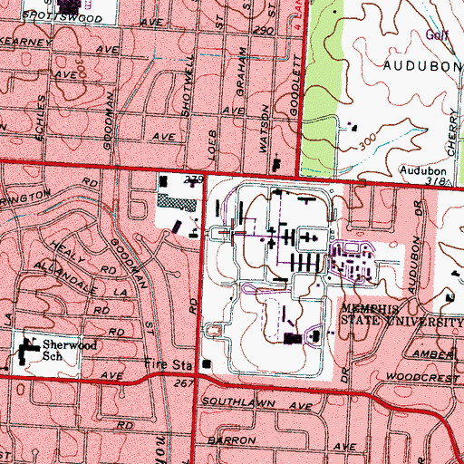 Topographic Map of Tennessee Small Business Development Center, TN