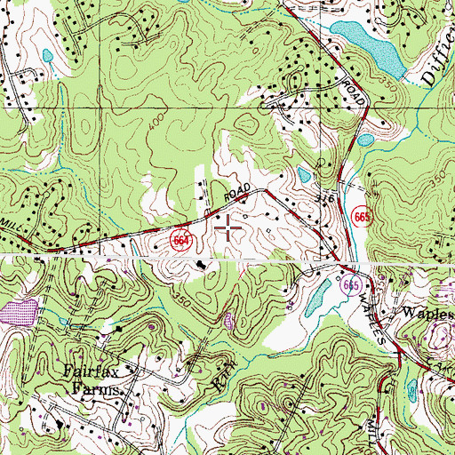 Topographic Map of Waples Mill Elementary School, VA