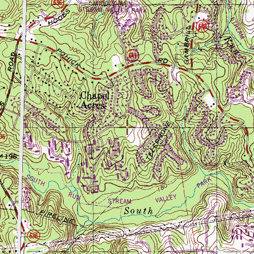 Topographic Map of Newington Forest Elementary School, VA