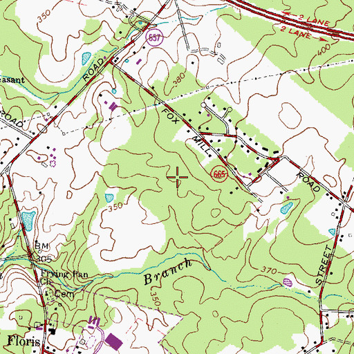 Topographic Map of McNair Elementary School, VA