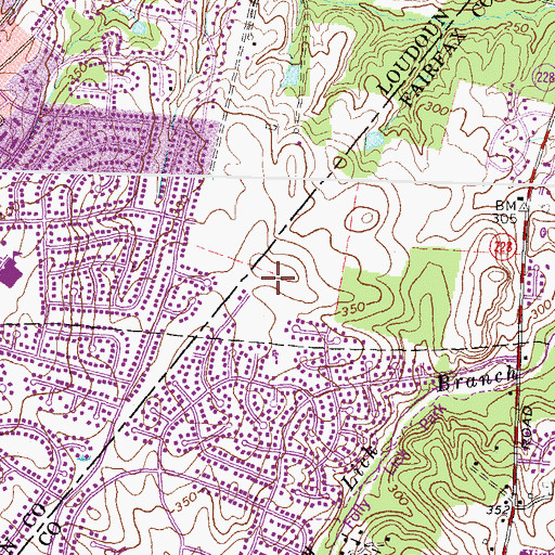 Topographic Map of Dranesville Elementary School, VA