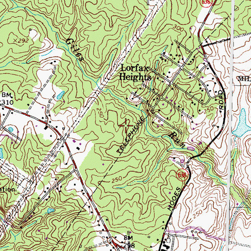 Topographic Map of Halley Elementary School, VA