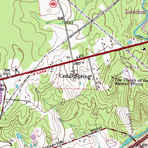 Topographic Map of Bull Run Elementary School, VA