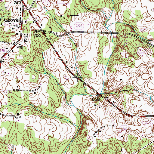 Topographic Map of Memorial United Church of Christ, NC