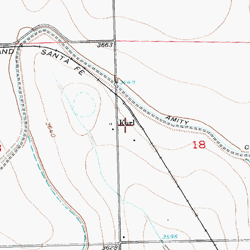 Topographic Map of Karl, CO