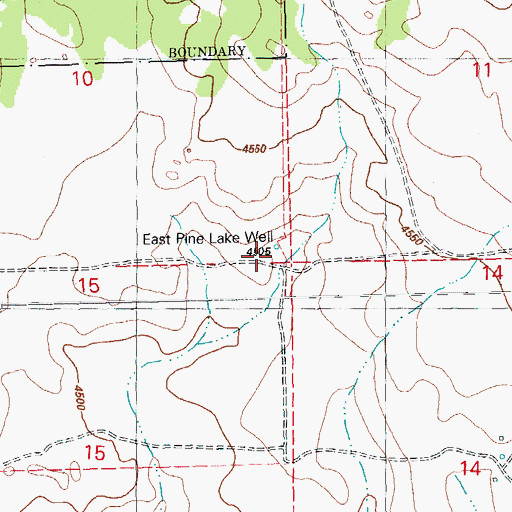 Topographic Map of East Pine Lake Well, OR