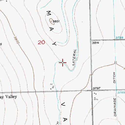 Topographic Map of Smith Lateral, CO