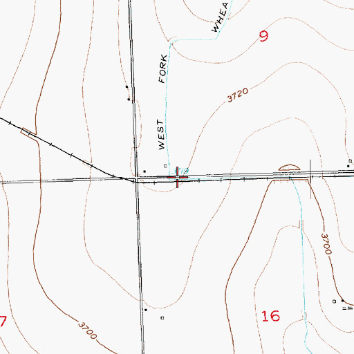 Topographic Map of West Fork Wheatridge Lateral, CO