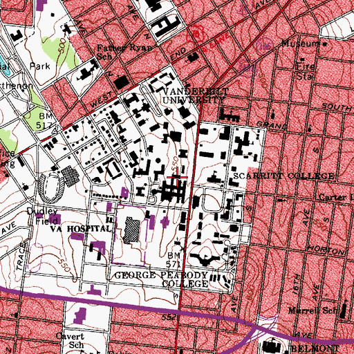 Topographic Map of Learned Laboratory, TN