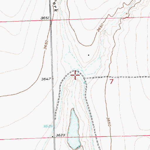 Topographic Map of East Fork Cottonwood Creek, CO