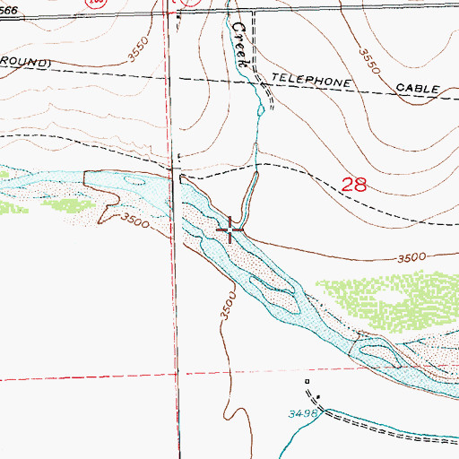 Topographic Map of Boggs Creek, CO
