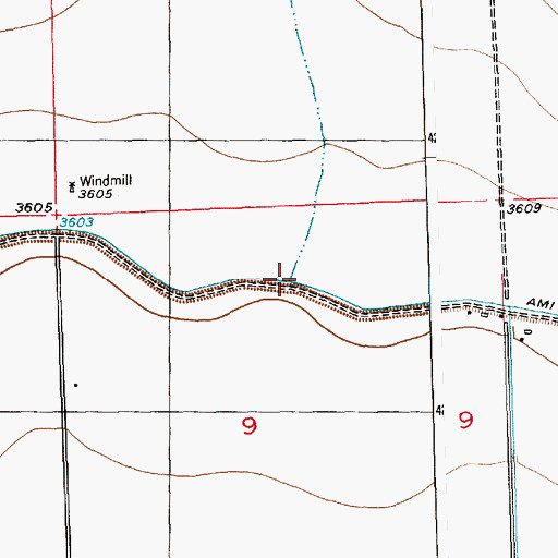 Topographic Map of Skeff Creek, CO