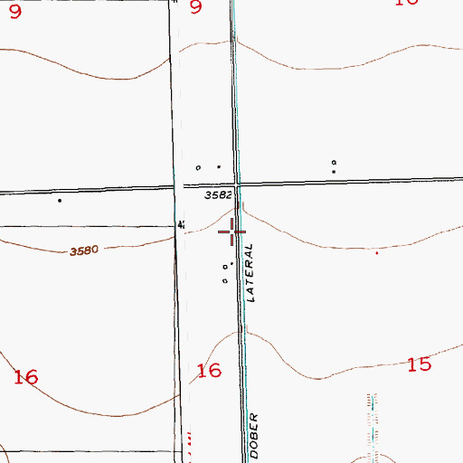 Topographic Map of Dober Lateral, CO