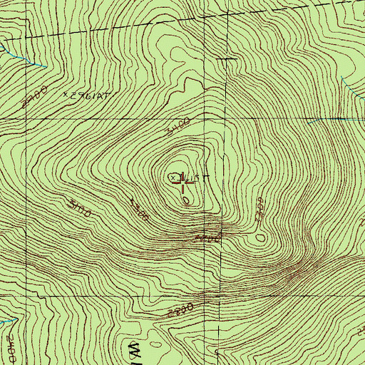 Topographic Map of Muise Mountain, NH