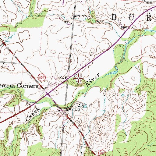 Topographic Map of Patterson Cemetery, OH