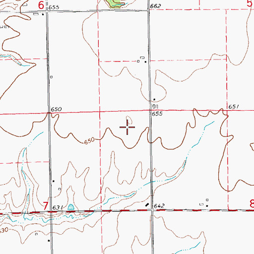 Topographic Map of Dunsworth Cemetery, IL