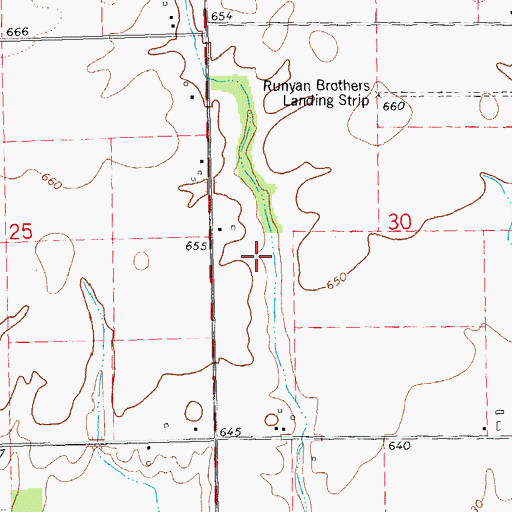 Topographic Map of Solon-Robinson Cemetery, IL