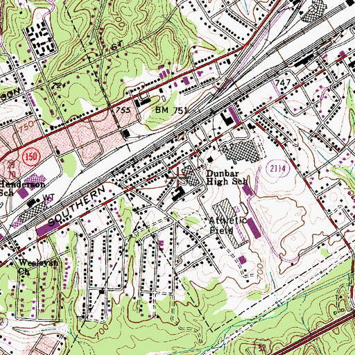 Topographic Map of Church of God (historical), NC