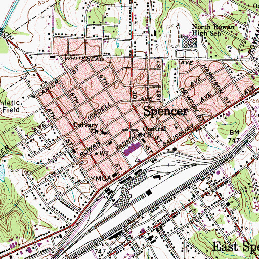 Topographic Map of Church of God (historical), NC