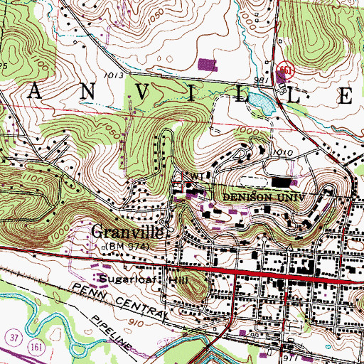 Topographic Map of College Hill Cemetery, OH