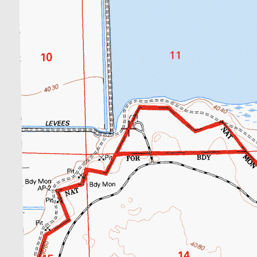 Topographic Map of West Wildlife Overlook, CA