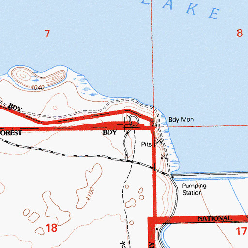 Topographic Map of East Wildlife Overlook, CA