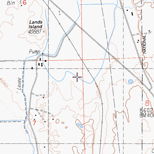 Topographic Map of Petroglyph Point Trail, CA