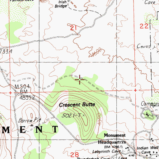 Topographic Map of Missing Link Trail, CA