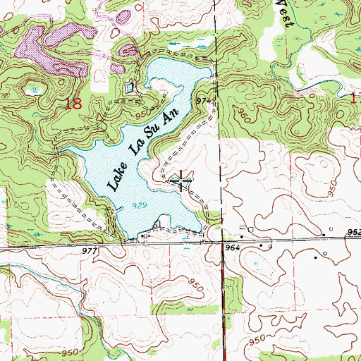 Topographic Map of Eds Pond, OH