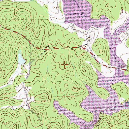 Topographic Map of Chattahoochee Boy Scout Reservation, GA