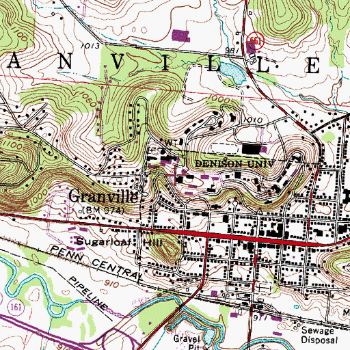 Topographic Map of Ebaugh Laboratories, OH