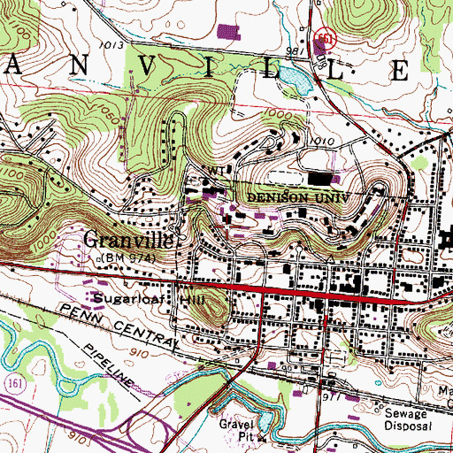 Topographic Map of Seeley G Mudd Learning Center, OH