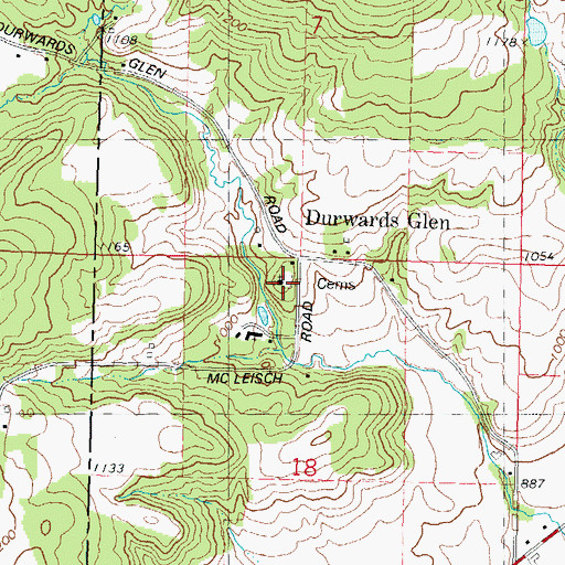 Topographic Map of Saint Camillus Novitiate Cemetery, WI