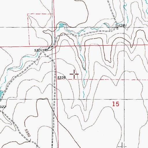 Topographic Map of Wareland, CO
