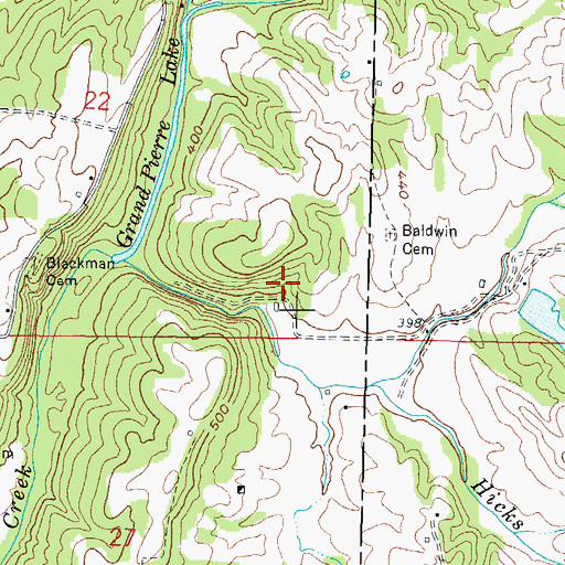 Topographic Map of Rainey Mine, IL