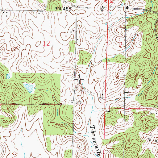 Topographic Map of Cobb Mine, IL