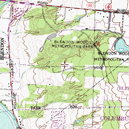 Topographic Map of Sycamore Reservable Area, OH