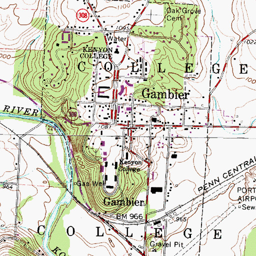Topographic Map of Seitz House, OH