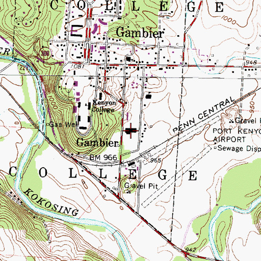 Topographic Map of Wertheimer Fieldhouse, OH