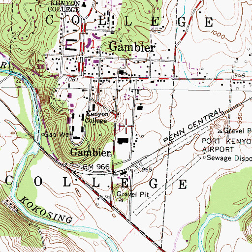 Topographic Map of McBride Field, OH